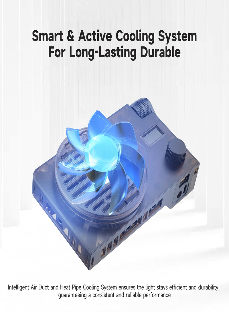  COLBOR COLBOR W100R Pocket RGB Video Light 100W Photography LED Fill Light 2700K-6500K Dimmable APP Control for Vlog Live Streaming Video Recording - Image 3